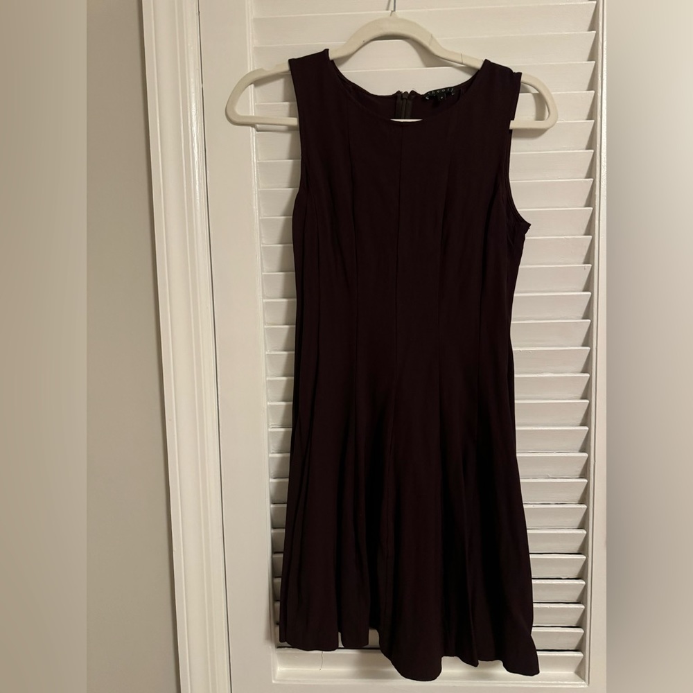 Theory dress - dark eggplant/purple